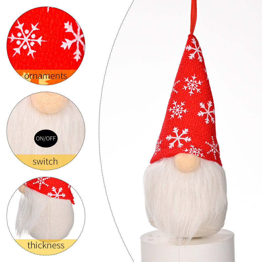 Christmas Knitted Pendant Decoration with Lights