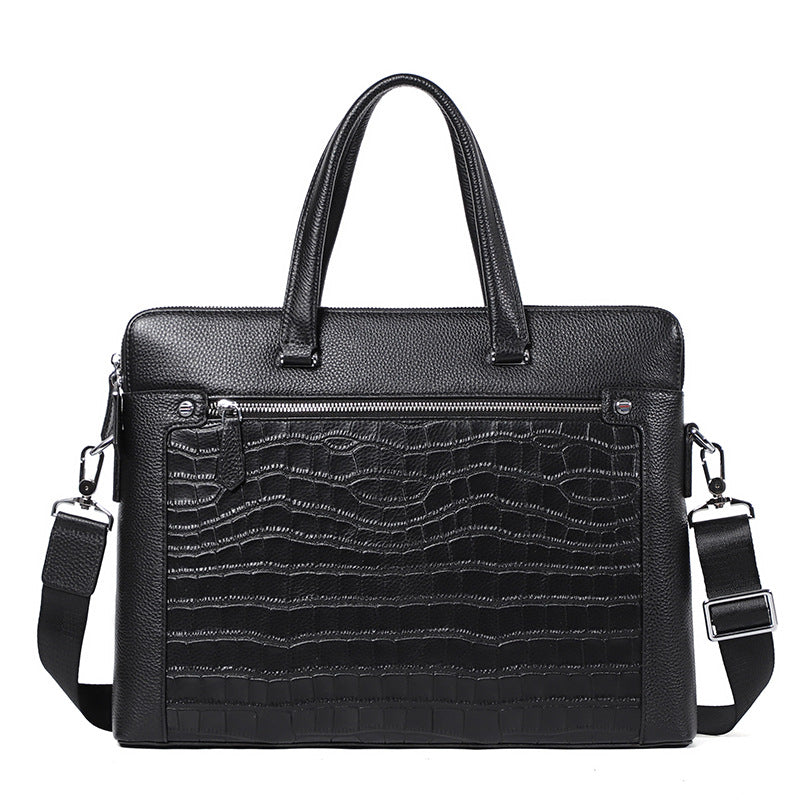 Double Zipper Compartment Briefcase For Men