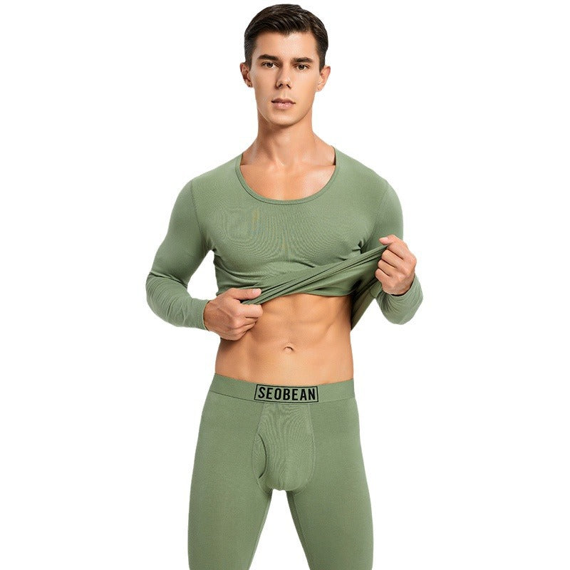Thermal Underwear Knitted Cotton Stretchy Close-fitting Autumn Clothes And Pants