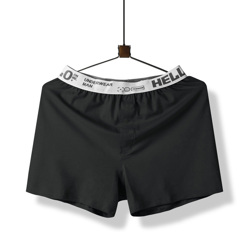 HELLO Men's Pure Cotton Loose Boxer Pants