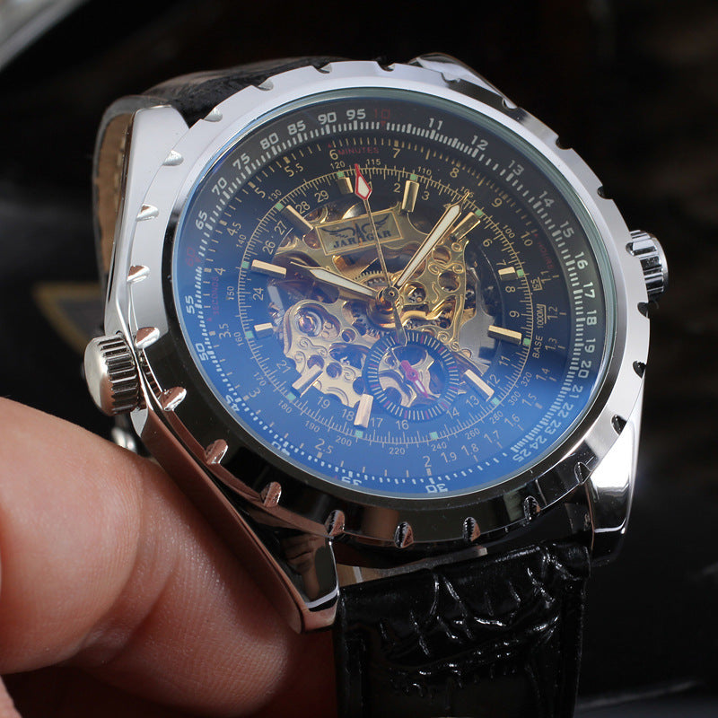 Men's Business Casual Skeleton Automatic Watch