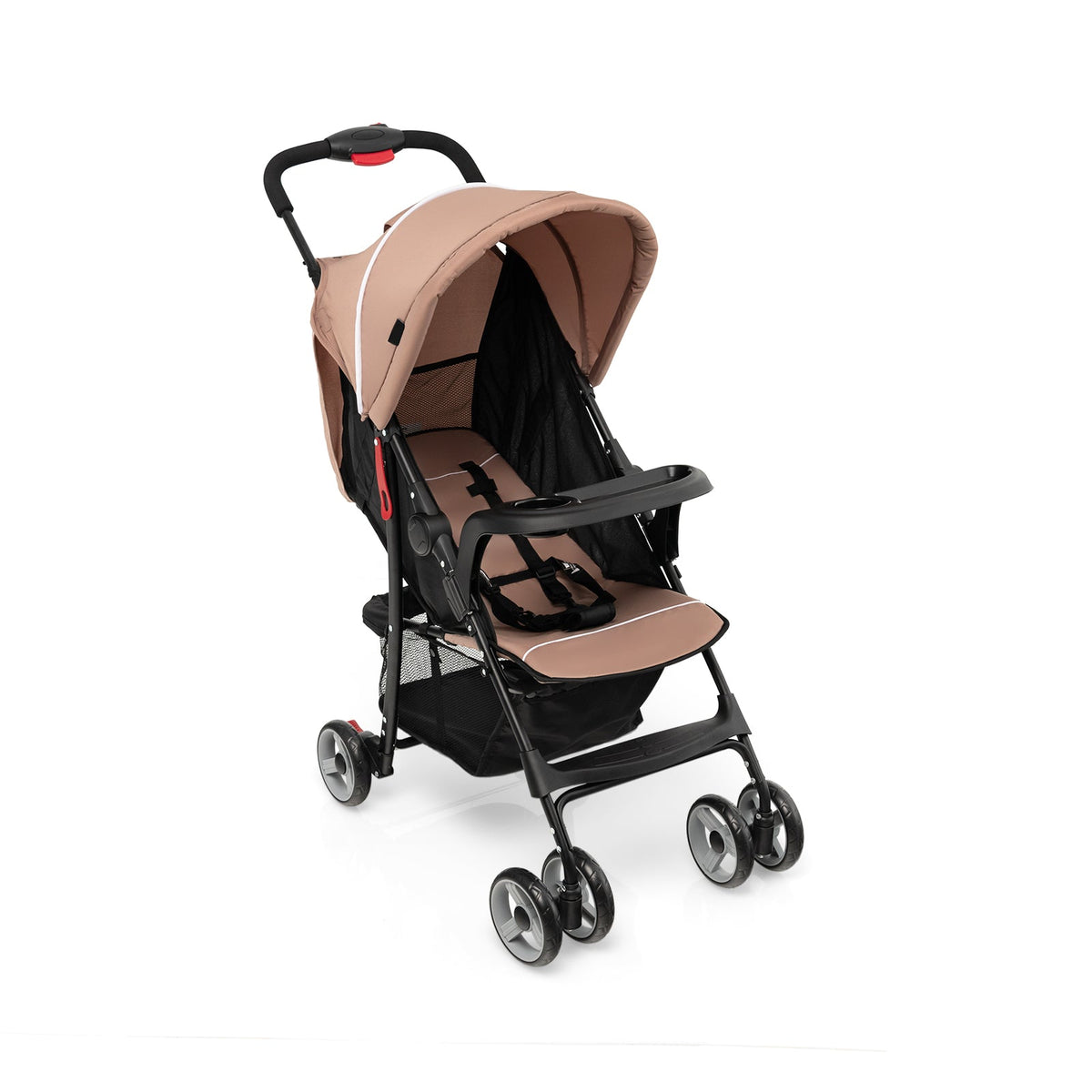 Toddler Travel Stroller for Airplane with Canopy and Adjustable Backrest-Coffee GBruno Store
