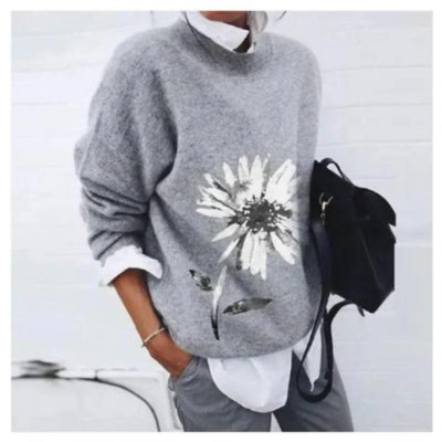 Fashion Long Sleeve Pullover Sweater Fall And Winter Fashion Solid Color Knitted Tops For Women Clothing Sell My Stuff