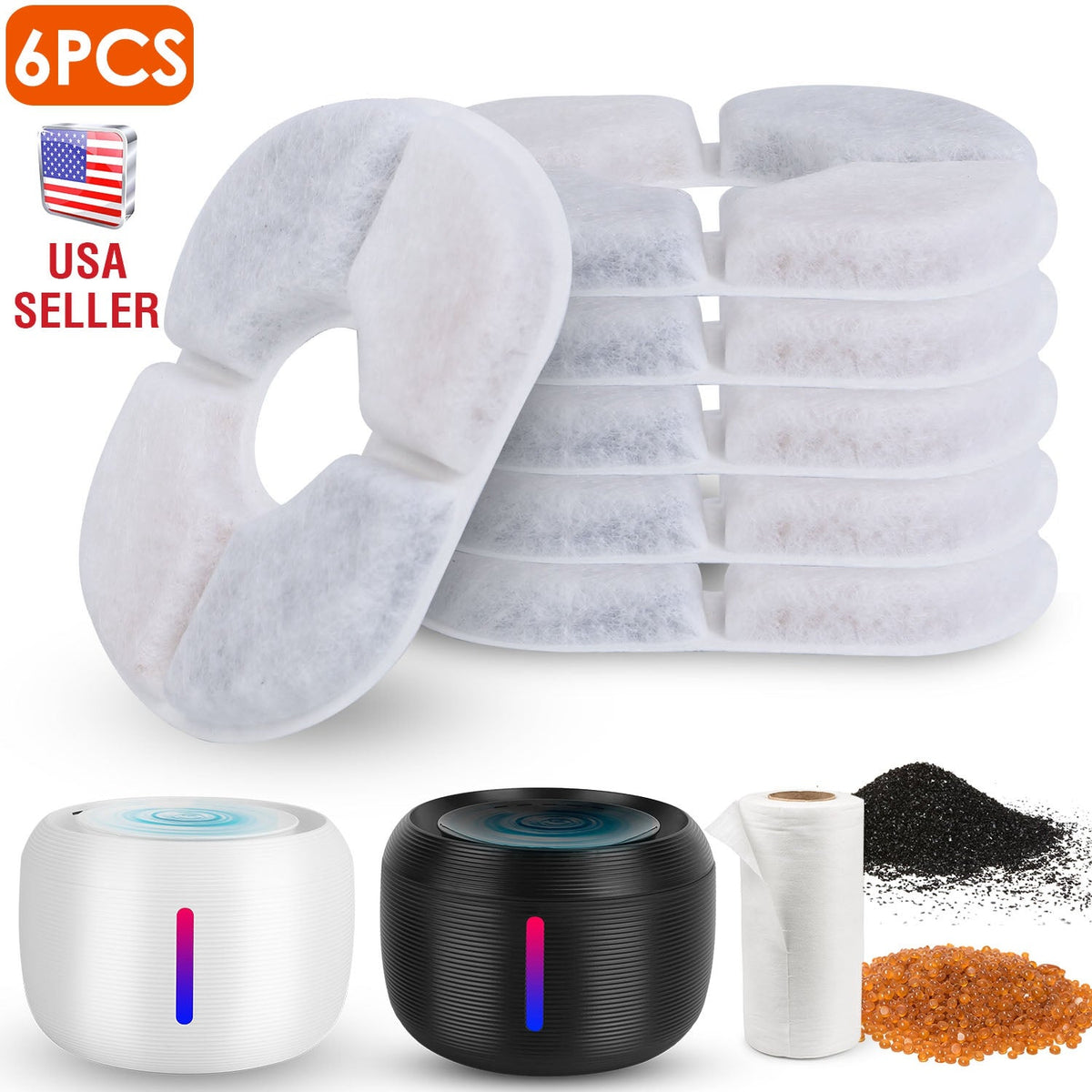 GBruno 6Pack Pet Water Fountain