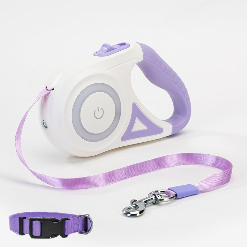 Dog Leash Retractable Leash And Dog Collar Spotlight Automatic Pet Dog Cat Traction Rope For Small Medium Dogs Pet Product My Store