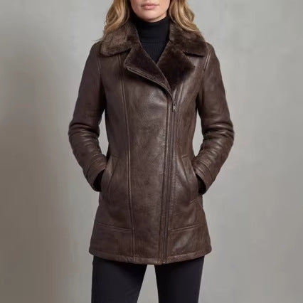 Single-layer Fur-and-leather Jacket Faux-fur Cross-border Fluffy Coat