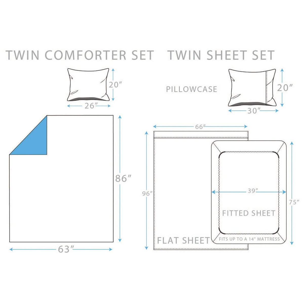 Brooklyn Flat Rugby Stripe Bed-in-a-Bag Set
