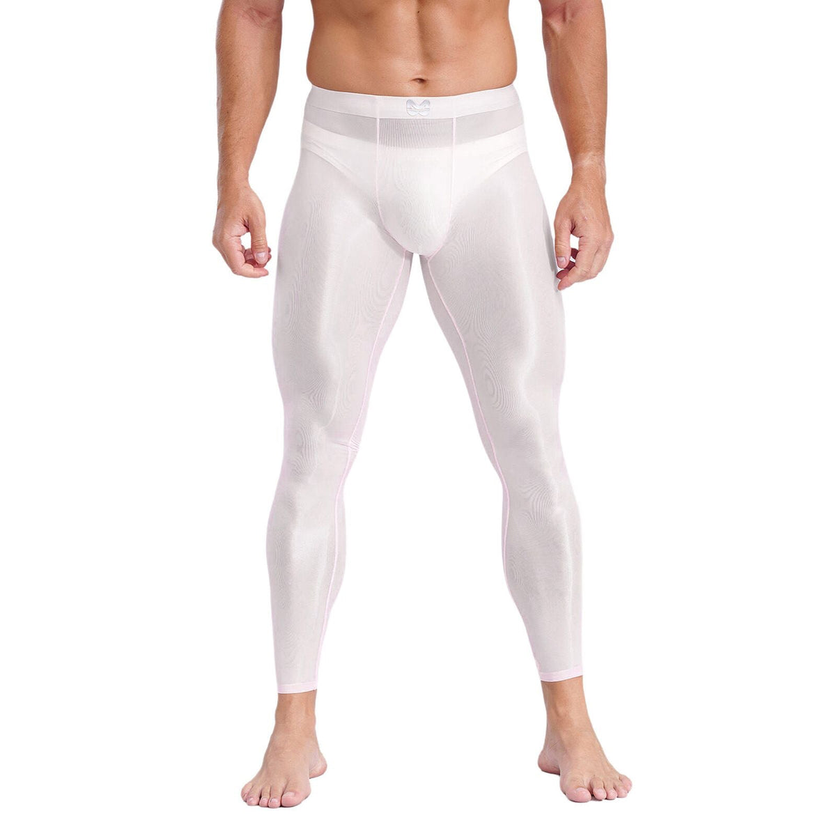 Ice Silk Nude Feel Yoga Pants Thin Men's Long Johns