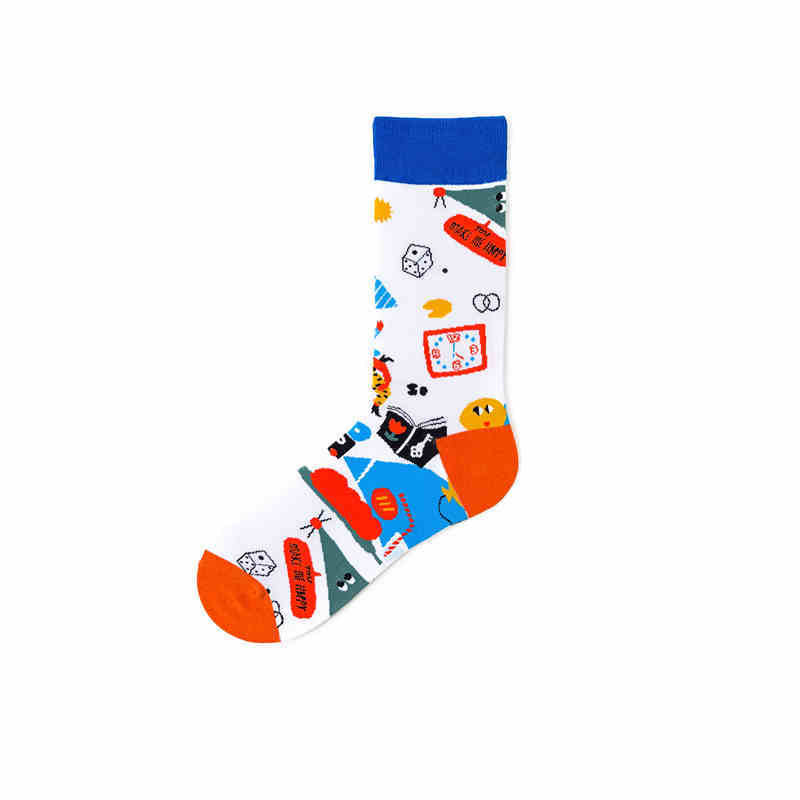 Pure Cotton Street Hip-hop Sports Long Socks