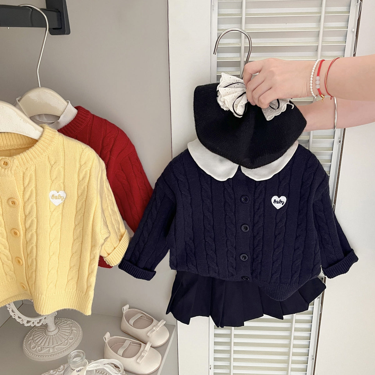 Twist-knit Cardigan Autumn Kids Clothing Outerwear My Store