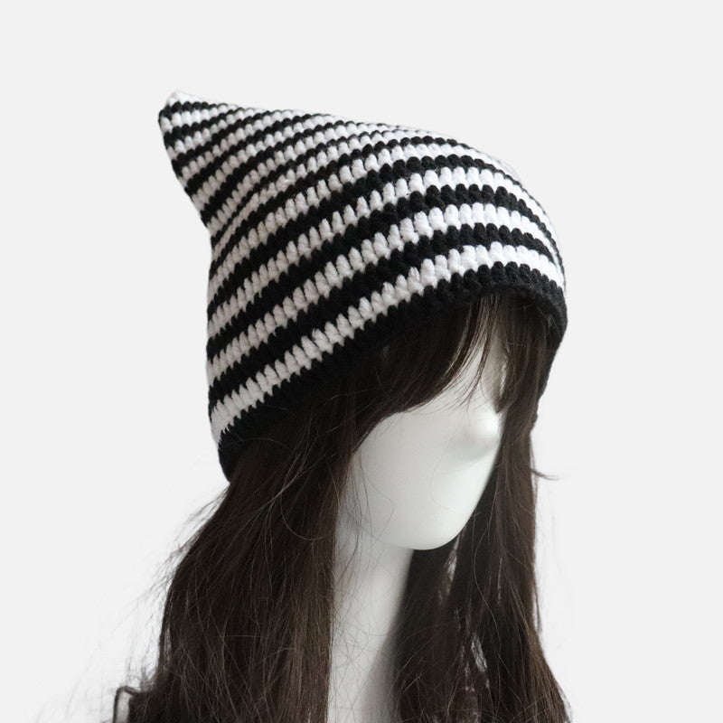 Handmade Knitted Strawberry Hat: Cute Wool All-match Casual Cap