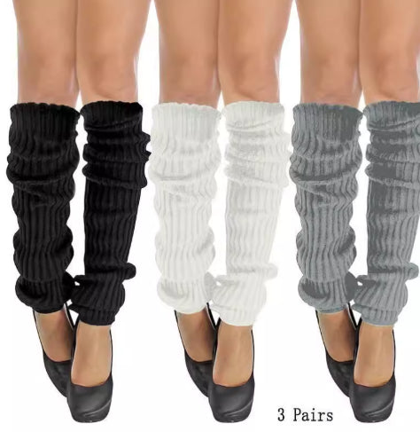 Women's Comfortable Ribbed Leg Warmers Machinewashable