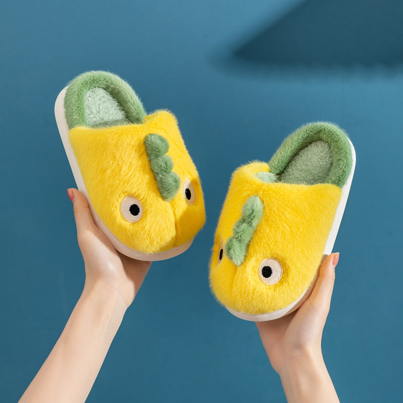 Children's Cotton Slippers Cute Dragon Home Non-slip Waterproof