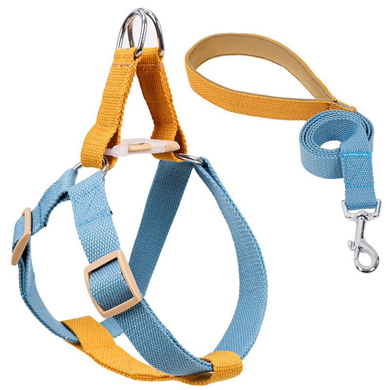 Color Pet Drawstring Leash Vest-style Dog Leash My Store