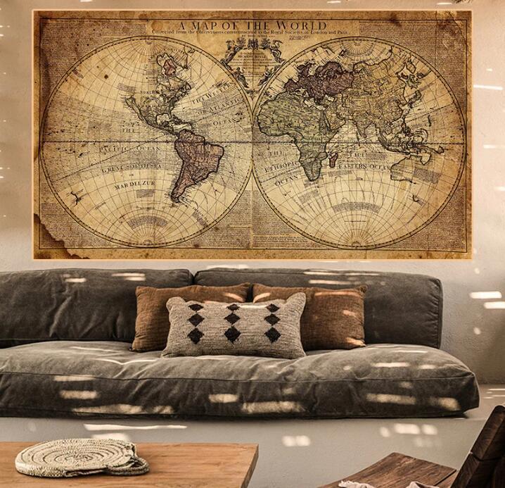 Canvas Earth Painting Living Room Poster Decoration My Store