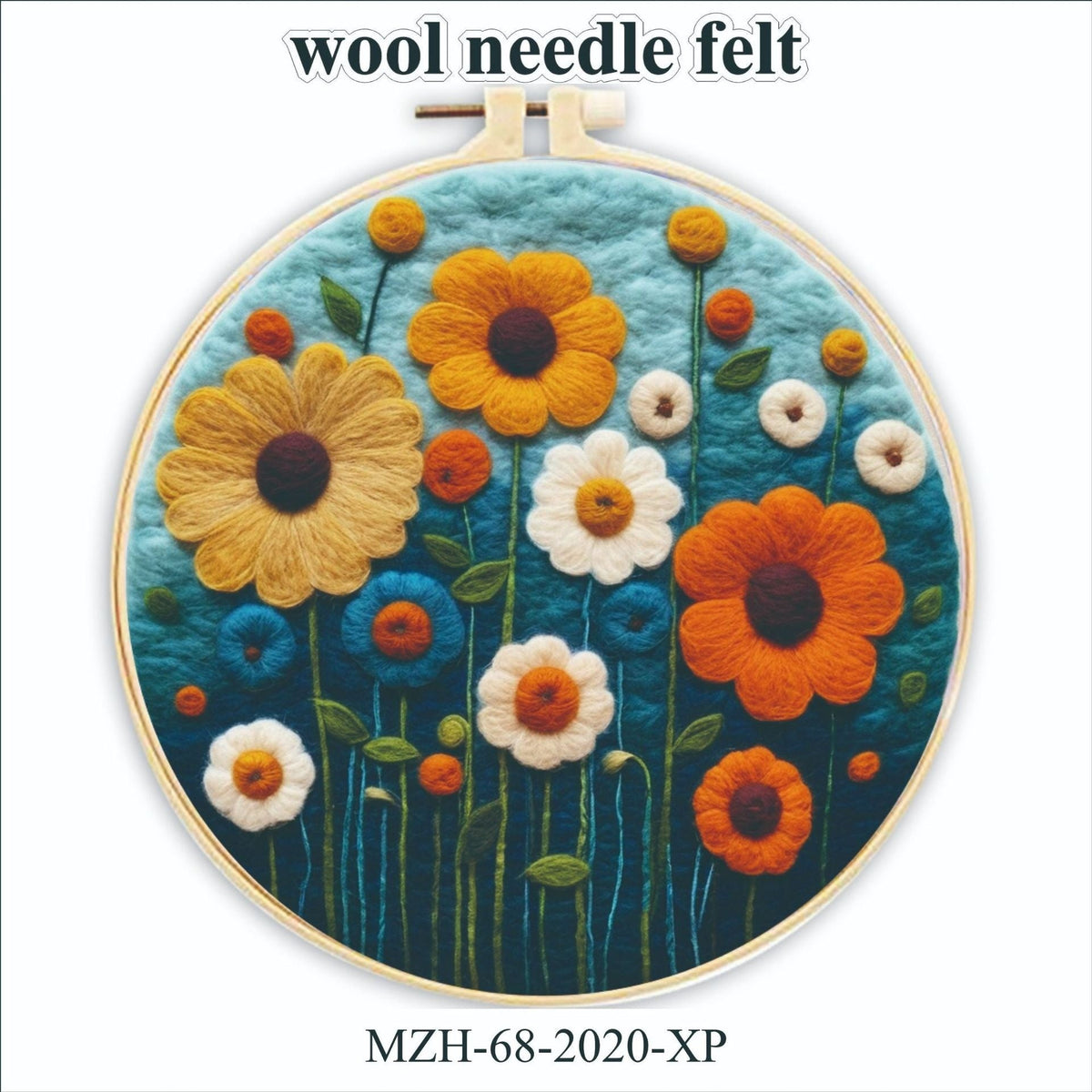 Wool Felt Painting With Embroidery Frame Needle Felt Supplies Suitable For Beginners My Store