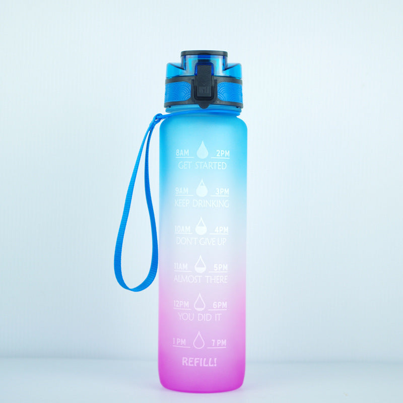 1000ml Transparent Kawaii Water Bottle with Infuser