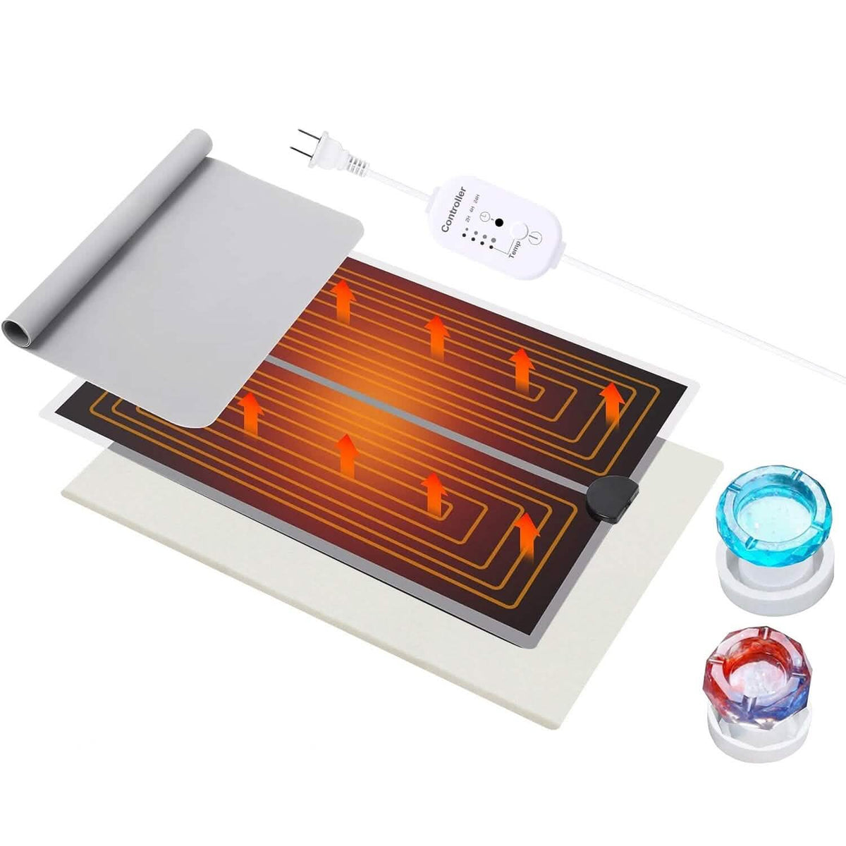 Curing  Machine Silicone Resin Heating Mat with Smart Timer