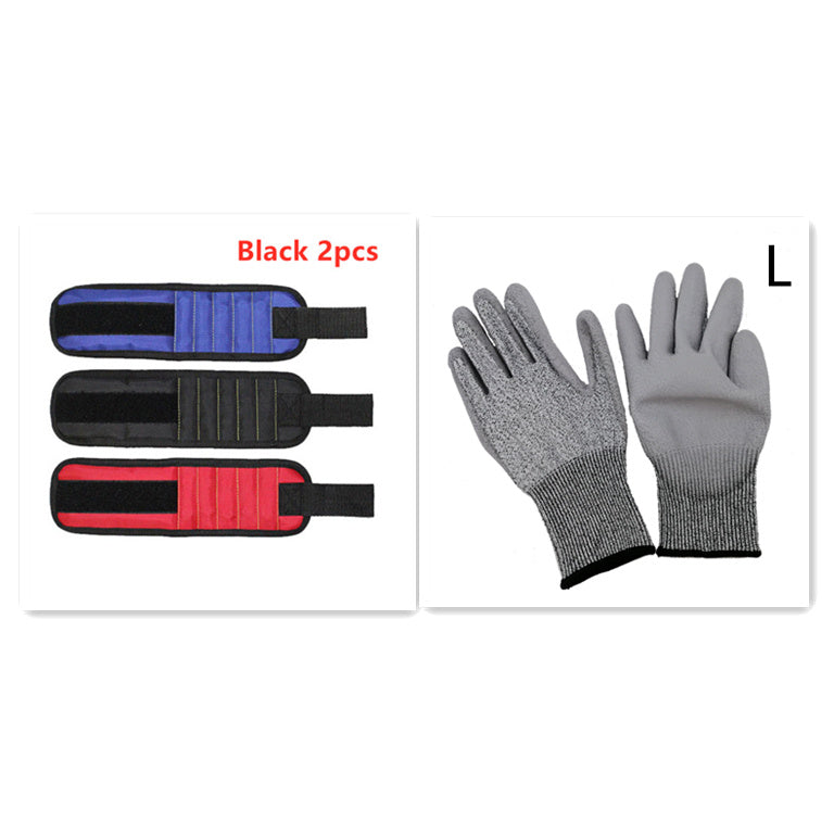 Fifteen Compartment Magnetic Wristband Tool Holder