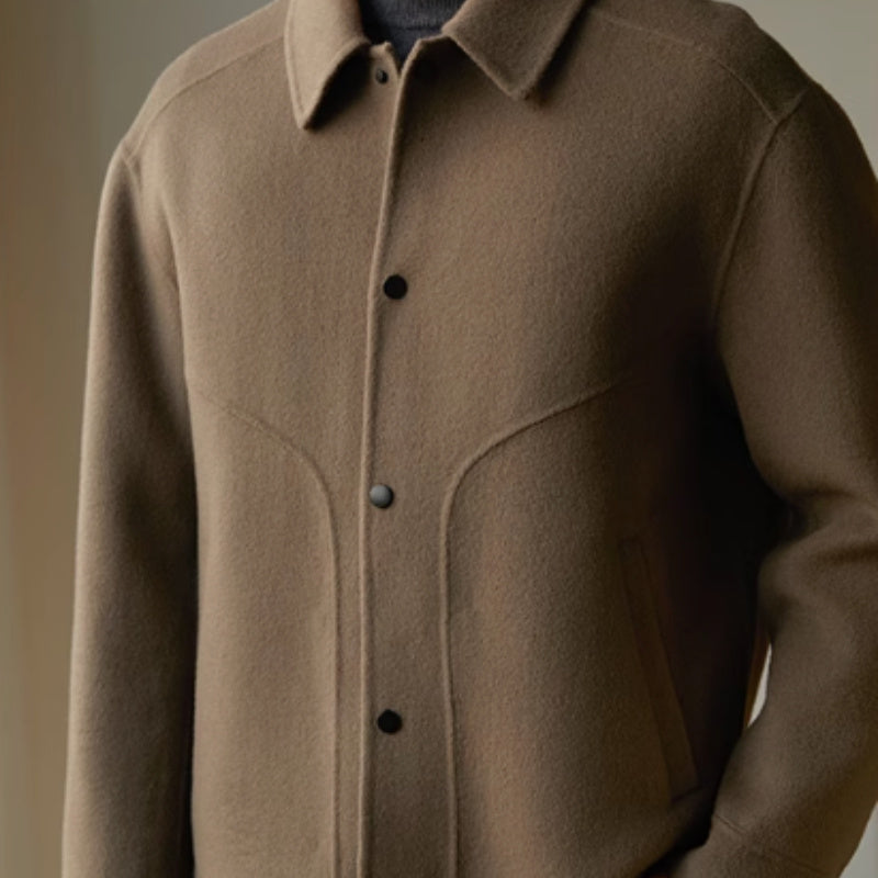 Double-sided Woolen Coat Men's 100 Wool High-end Leisure