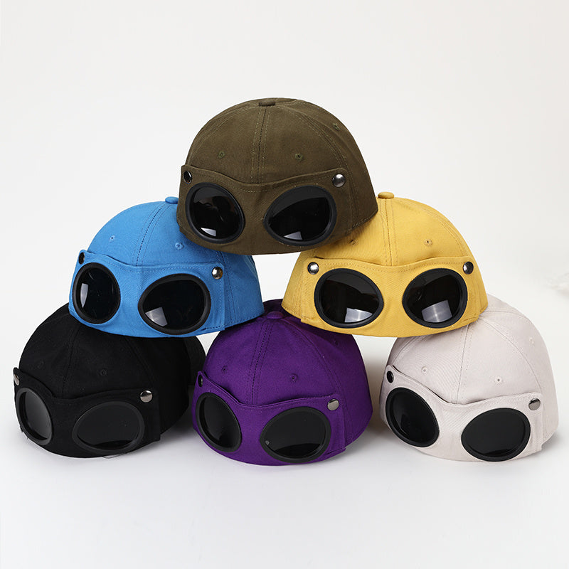 Men's Korean Style Trendy Sunglasses Pilot Hat