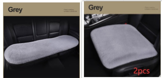 Car Seat Winter Plush Single Seat Square Cushion