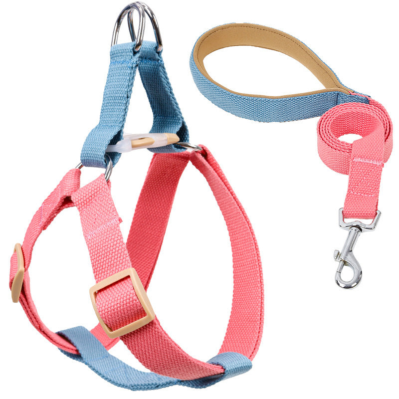 Color Pet Drawstring Leash Vest-style Dog Leash My Store