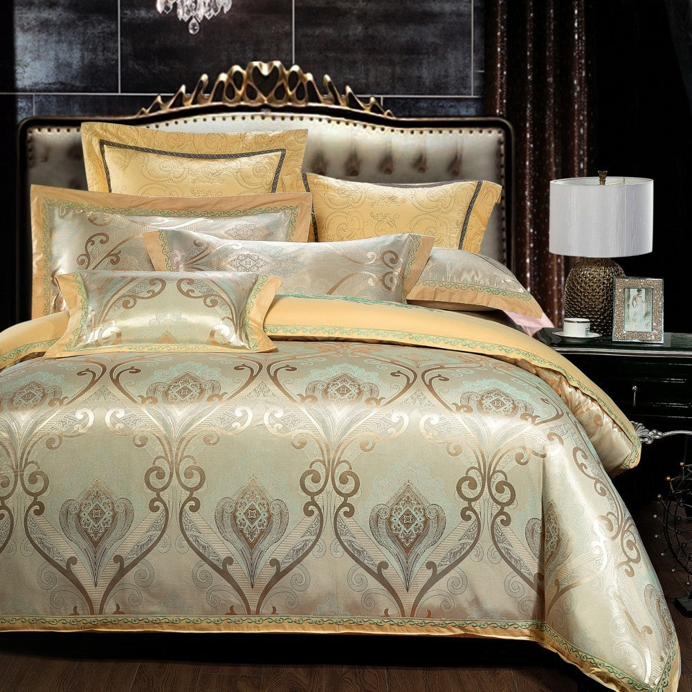 European Jacquard Cotton Embroidery Quilt Cover