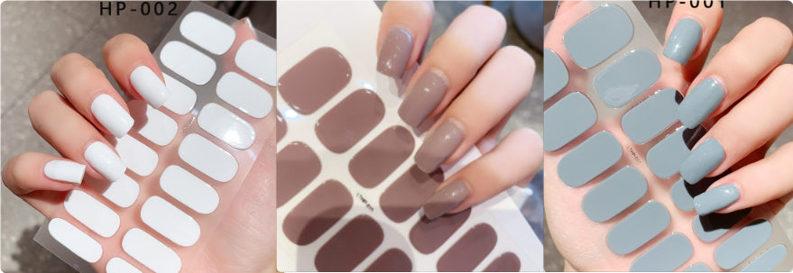 Waterproof And Durable Second Generation Semi-cured UV Nail Beauty Stickers