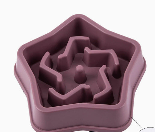 Pet Slow Feeding Bowl Dog Bowl Anti-choke Anti-skid