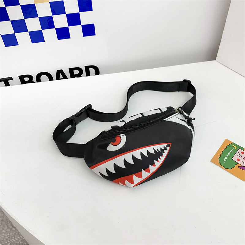 Little Shark Children's Handsome Fashion Trending Chest Bag