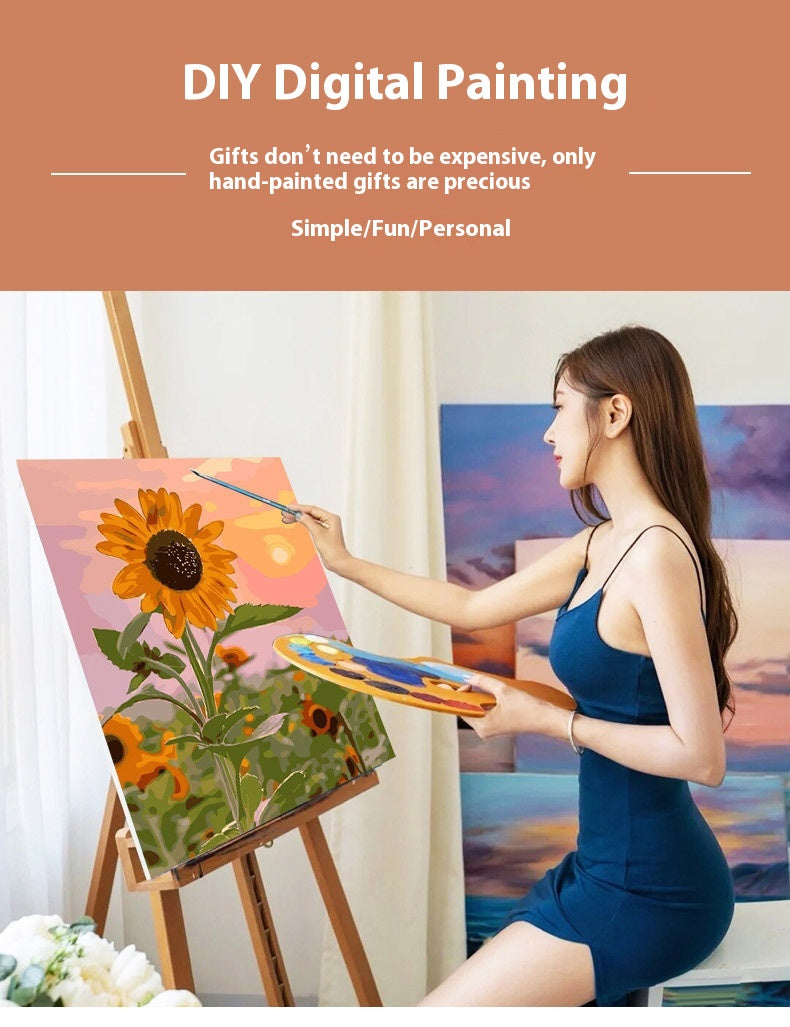 Oil Painting Digital Diy Hand-painted Filling Decorative Painting My Store