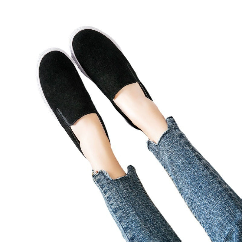 Women's Shoes Lightweight Non-slip Retro Loafers Slip-on Pumps