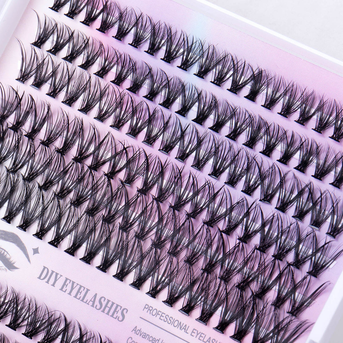 12 Rows Of 30D Plus 40D Clusters Of 240 Segmented Lashes Set