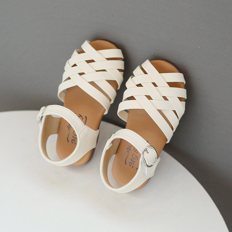 Kids Buckle Toe Soft Sole Woven Sandals Sell My Stuff