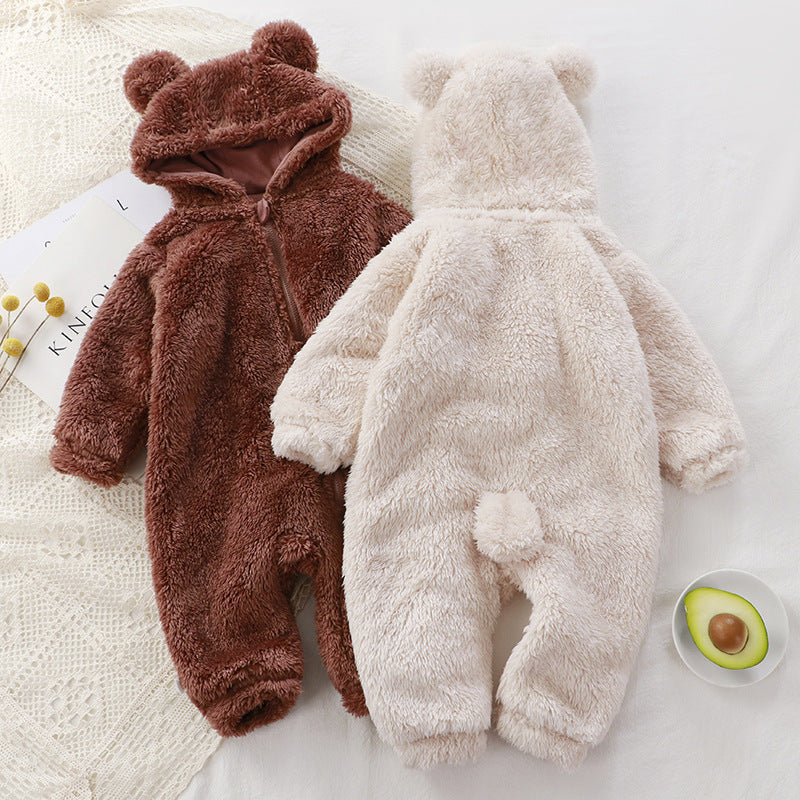 Baby One-piece Winter Newborn Warm Rompers Baby Plush Outer Wear Sell My Stuff