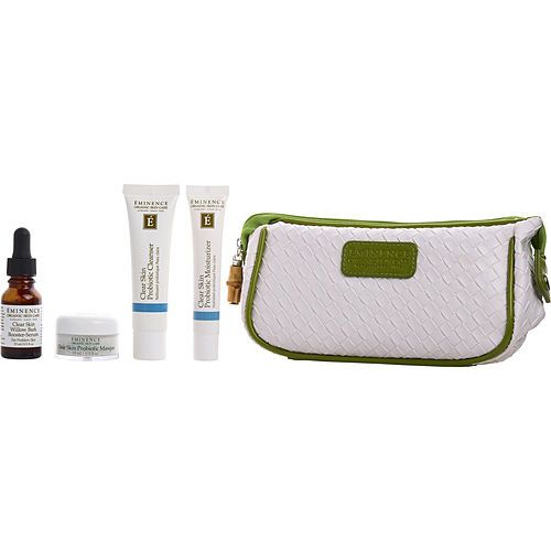Eminence by Eminence Clear Skin Starter Set (For Acne Prone Skin) --4pcs+1bag