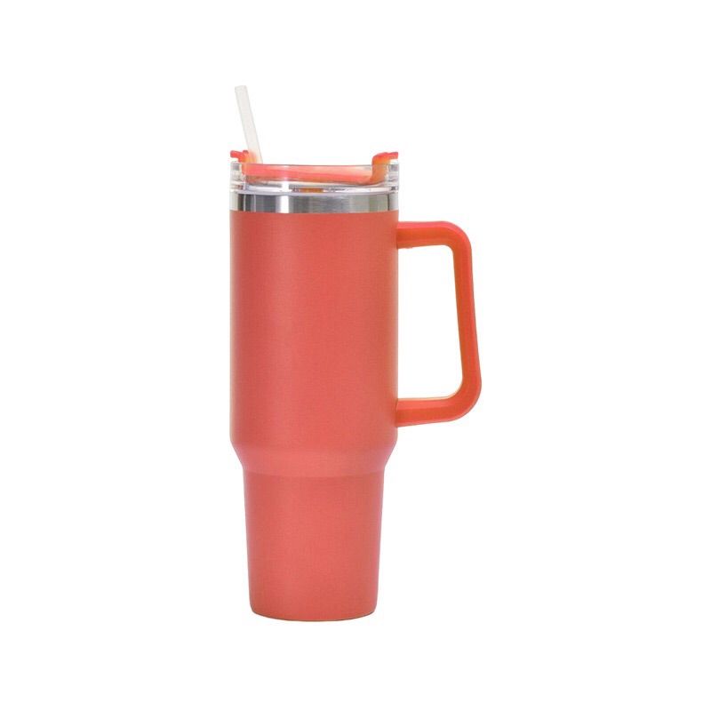 1200ml Stainless Steel Mug Coffee Cup Thermal Travel Car Auto Mugs T hermos 40 Oz Tumbler with Handle Straw Cup Drinkware New In
