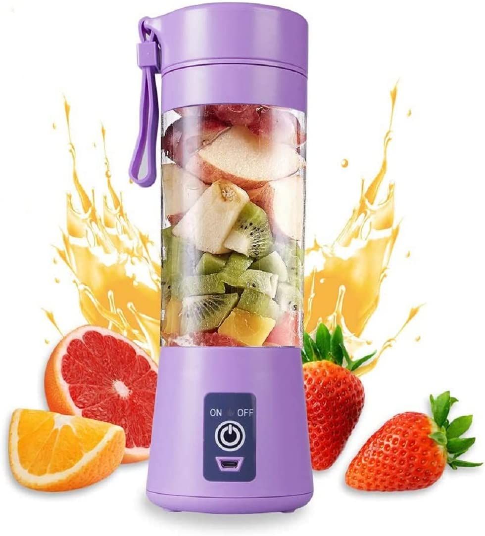 Personal blender with 6 blades; Personal Size Blender Juicer Cup; Smoothies and Shakes Blender; Handheld Fruit Machine; Blender Mixer Home