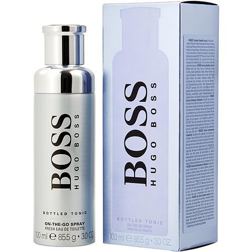 BOSS BOTTLED TONIC by Hugo Boss ON THE GO FRESH EDT SPRAY 3 OZ