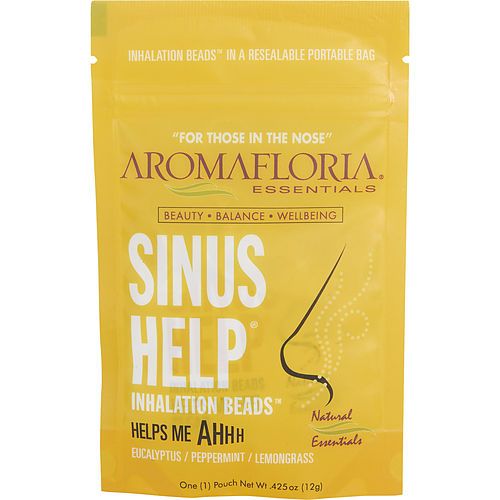 SINUS HELP by Aromafloria INHALATION BEADS 0.42 OZ BLEND OF EUCALYPTUS, PEPPERMINT, LEMONGRASS