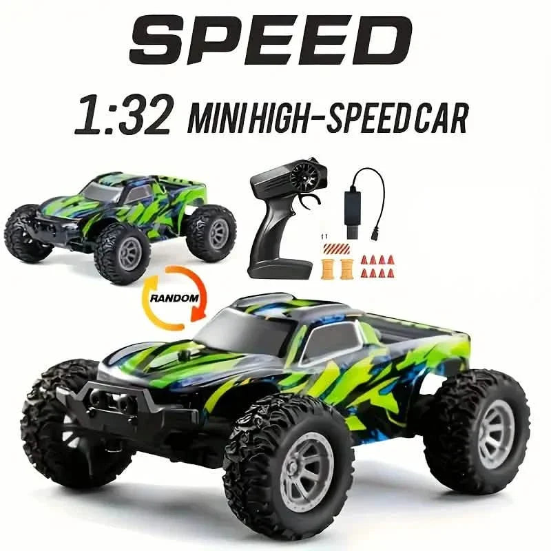 1:32 Scale RC Remote Control Car – 20 Km/h, 2.4GHz, Red & Green