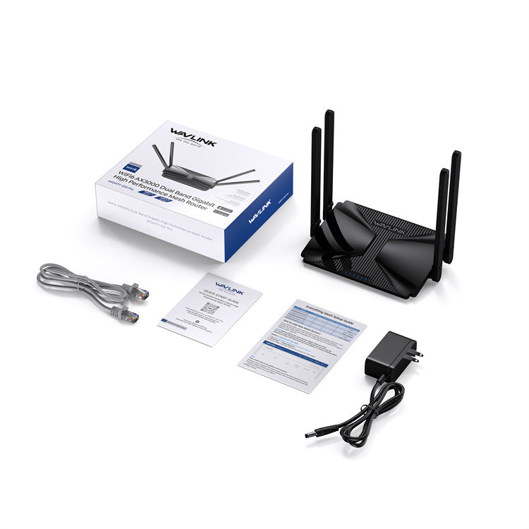 AX3000 Dual-Band Gigabit Mesh Wireless Wi-Fi 6 Router With 5dBi High-Gain Four-Antenna Design My Store