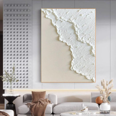 Hand Painted Three-dimensional Oil Painting Niche White My Store