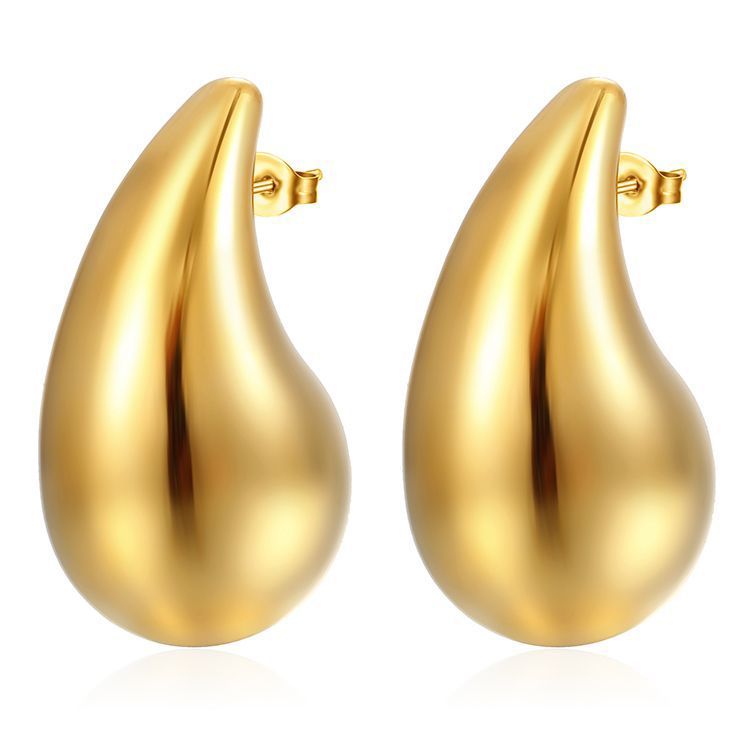Women's Fashion Stainless Steel Droplet Earrings