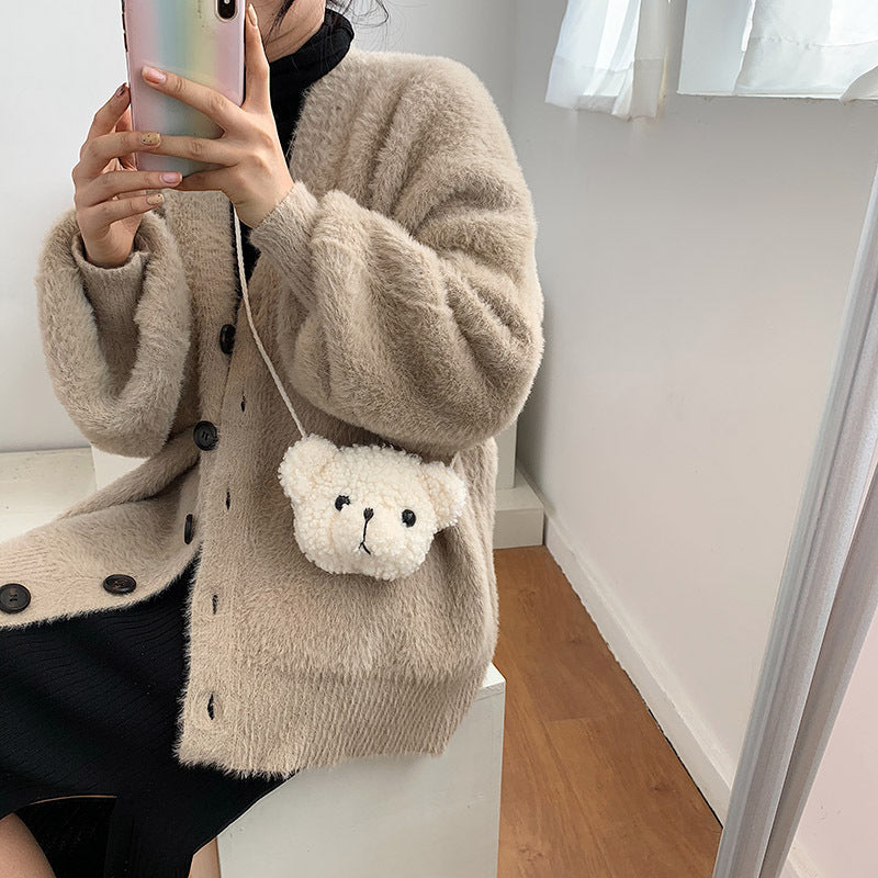 Cute Shoulder Bear Messenger Bag