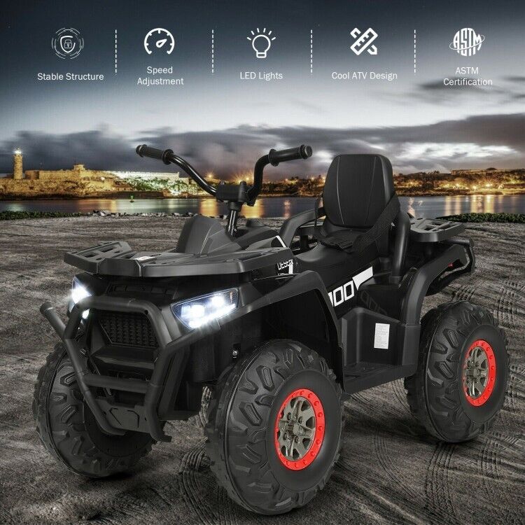 Electric 4-Wheeler ATV for Kids with 2 Speeds and LED Lights MagicCars