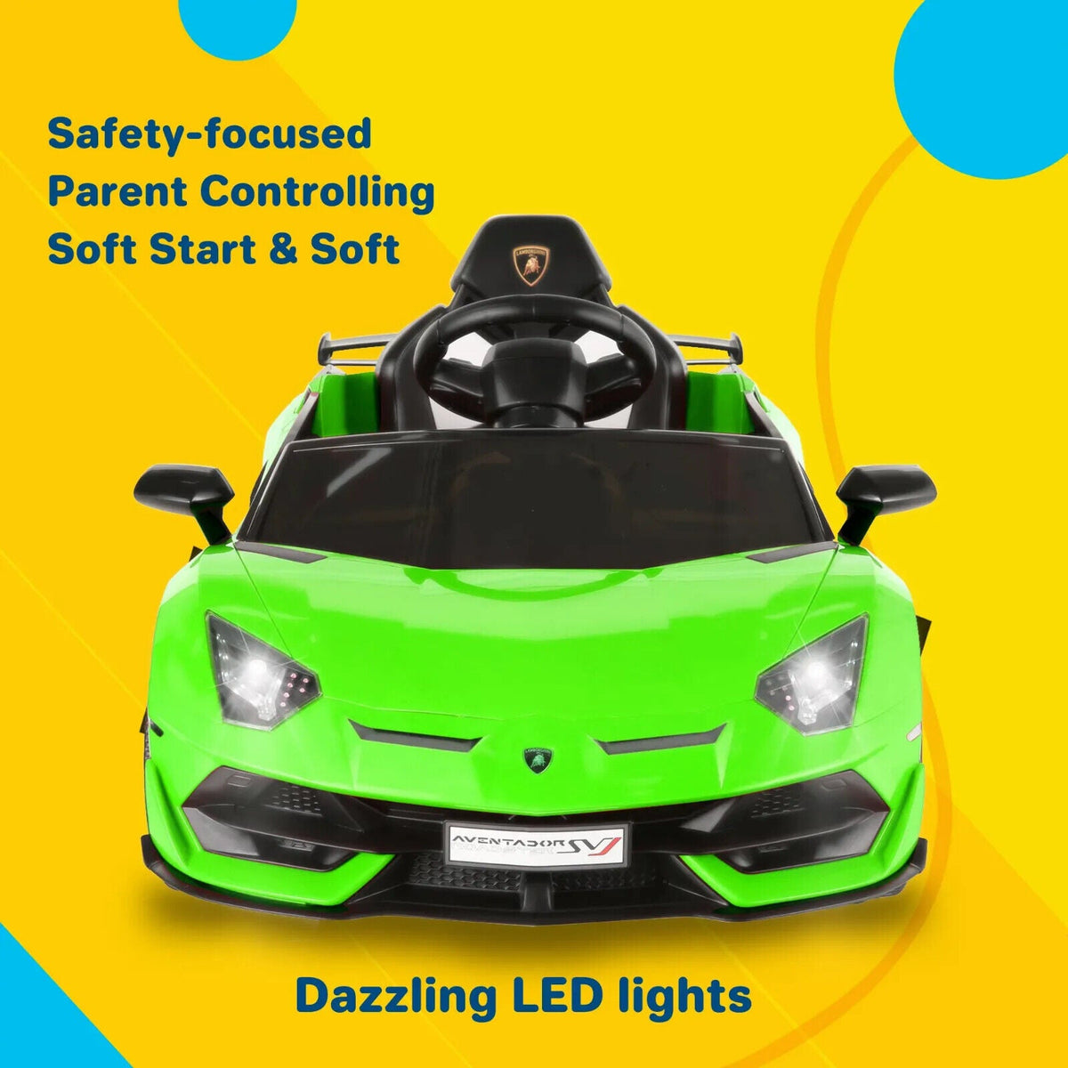 Kids Lamborghini Electric Ride-On Car with Remote Control - 24/12V Truck Design