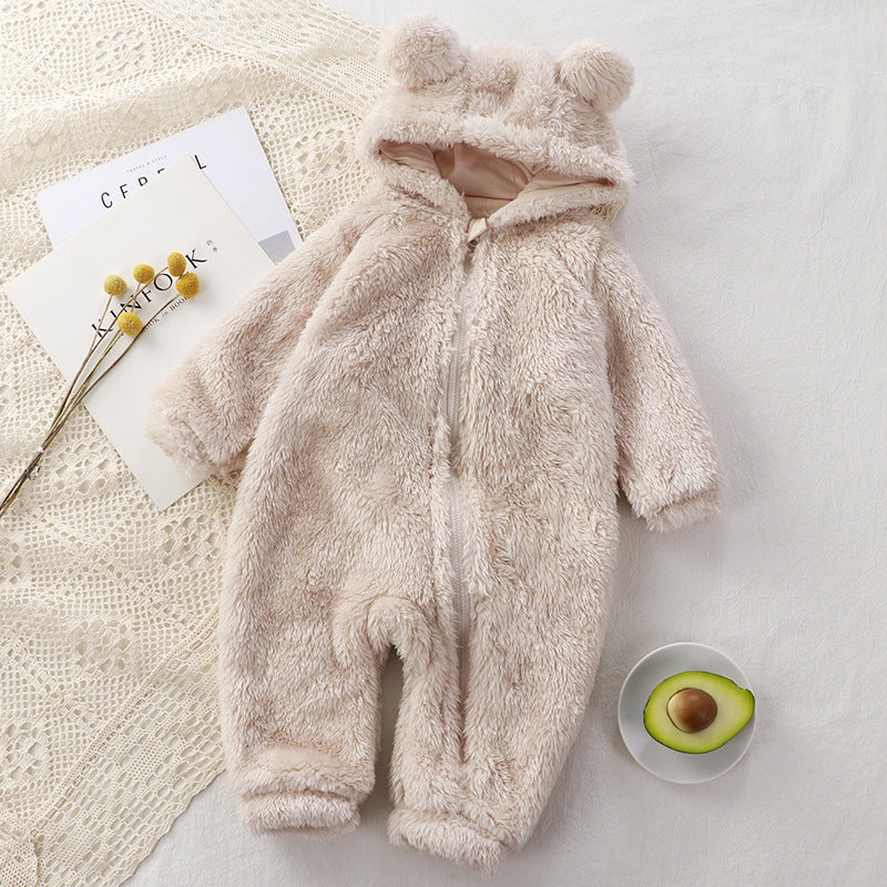 Baby One-piece Winter Newborn Warm Rompers Baby Plush Outer Wear Sell My Stuff