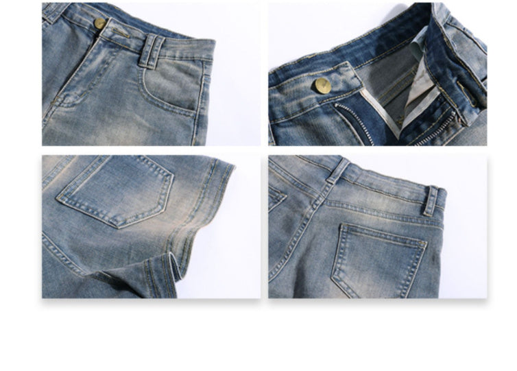 American Retro Denim Super Short Shorts Women